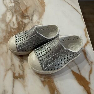 Native Silver Toddler Shoes 4C